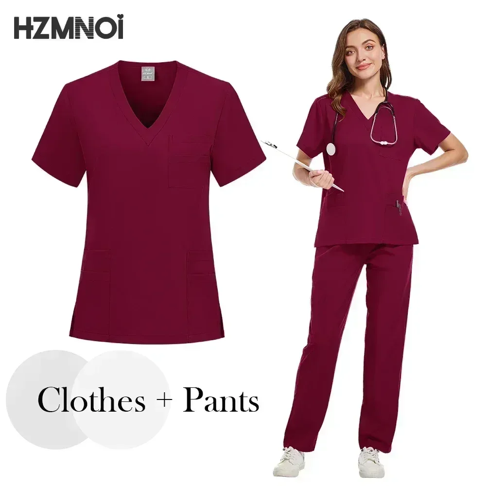 Ensembles de gIslande pour femmes, uniforme de gIslande médical, vêtements de travail pour médecins et infirmières, uniforme doux pour soins infirmiers spa, uniforme de beauté, manteau de laboratoire dentaire, nouveau