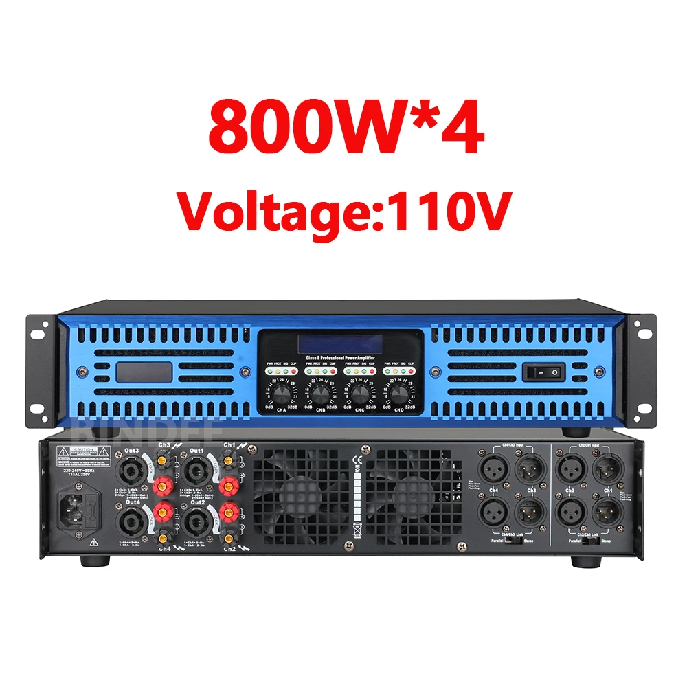 Professional digital high power amplifier for DJ wedding stage conference home entertainment karaoke outdoor amplifier subwoofer