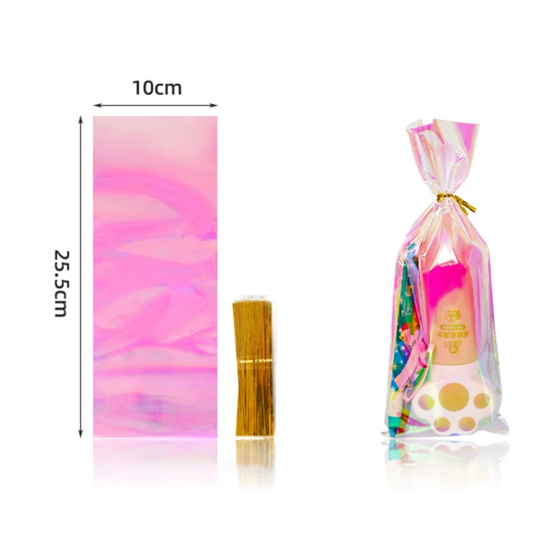 StoBag 50pcs Cellophane Pouches Candy Packaging Transparent Plastic Bags Gift Baking Party Christmas Wedding Birthday Favors