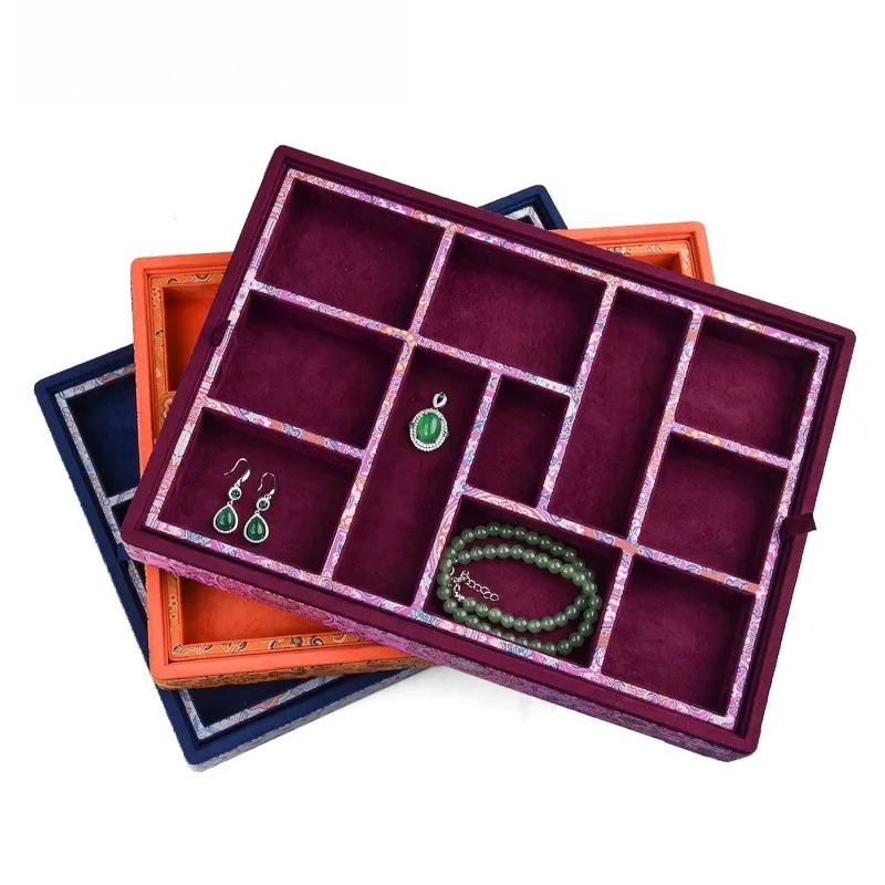 Multifunctional Jewelry Box Luxury Earring Storage Boxes Large Capacity Pendant Organizer Case Creative Jewelry Display Plate
