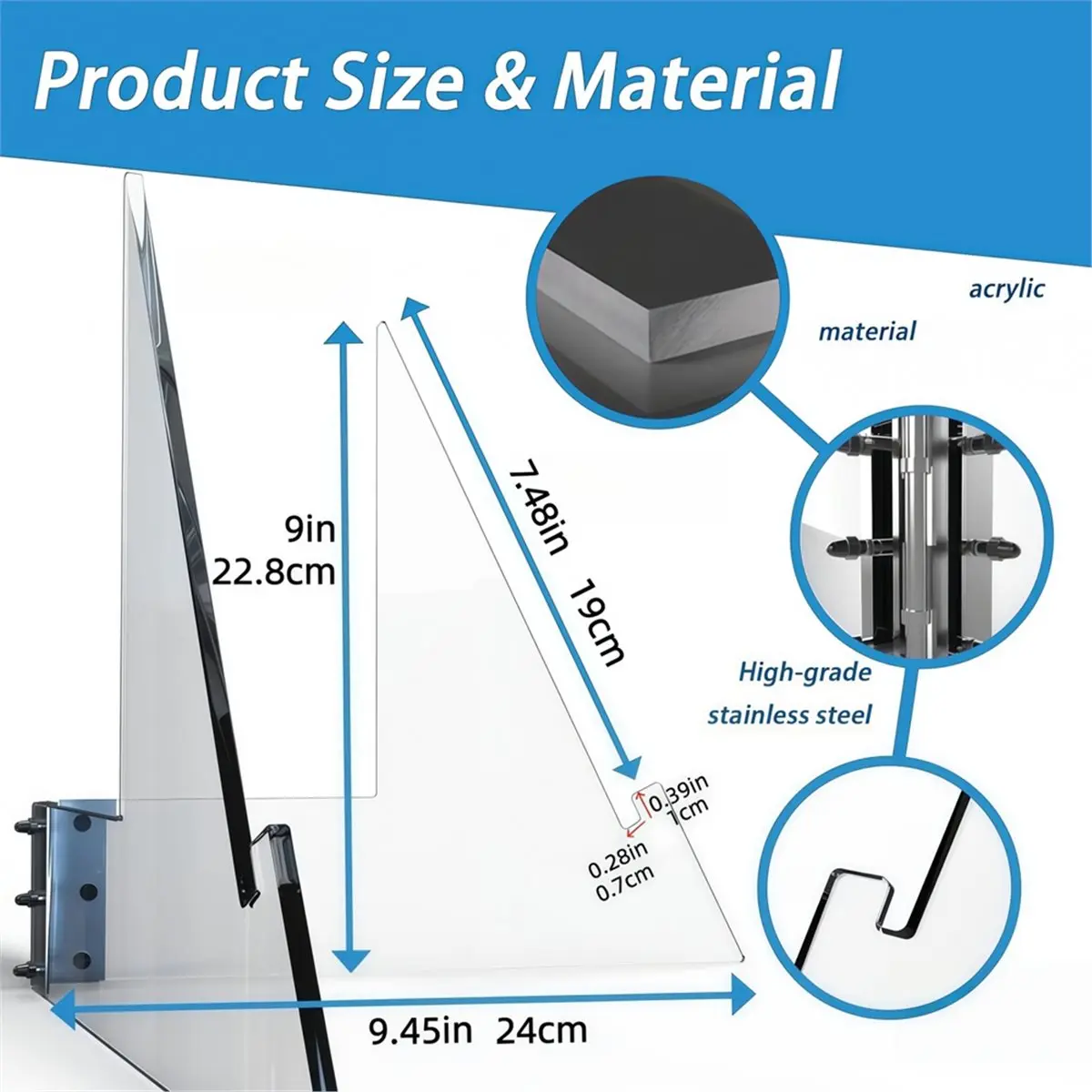 Belt Display Stand for Heavy Duty Wrestling & Football Trophies Acrylic Award Holder Base, No Assembly Required