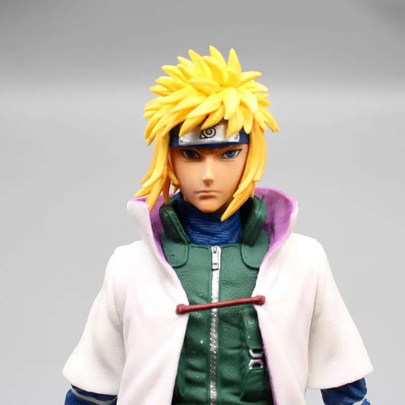 37cm NARUTO Namikaze Minato czwarte generacje Hokage figurka Anime Model peryferyjny ozdoba na biurko lalka kolekcje zabawek