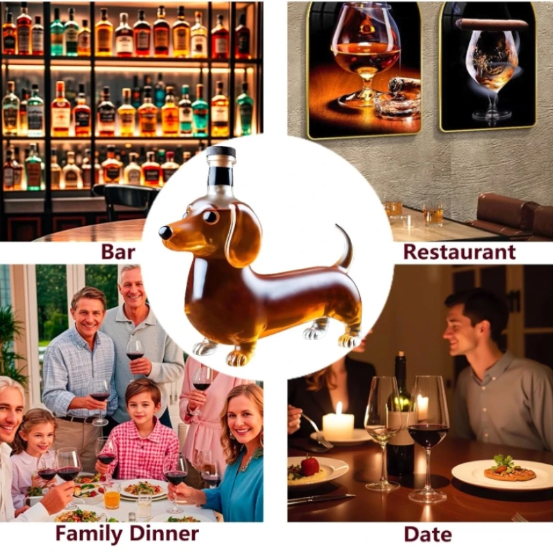 Garrafa de uísque para cachorr - Glass Decanter Whiskey avaliação e preço