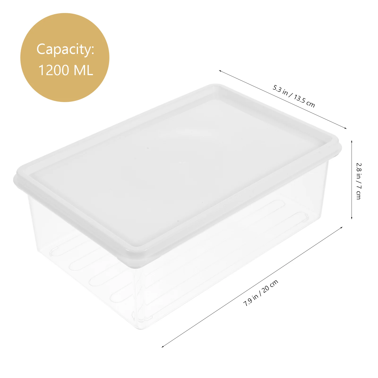 Dust-proof Storage Container Transparent Bacon Saver Fridge Food Japanese-style Wear Resistant Pe Meat Material