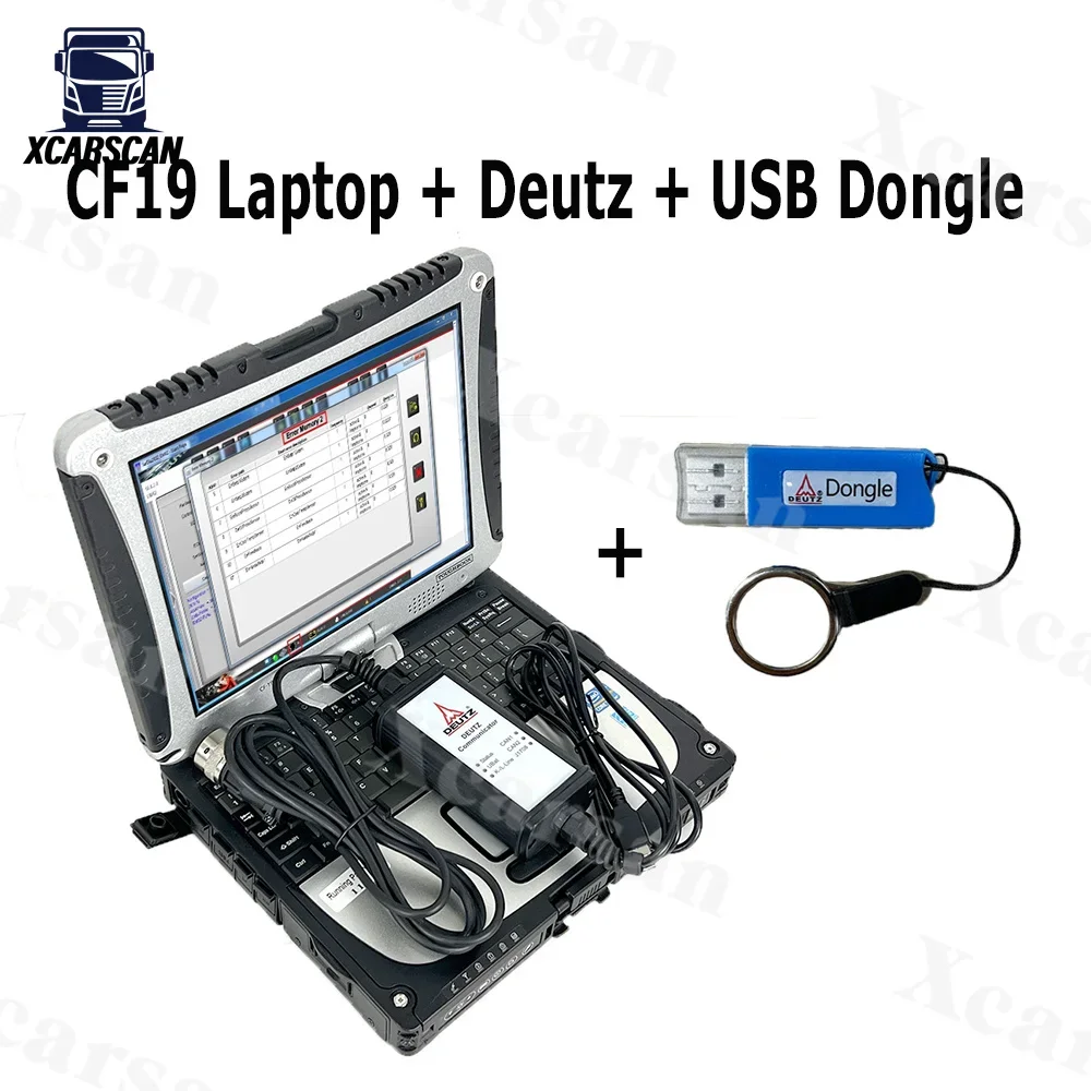 For Deutz serdia2010 Deutz decom USB Dongle EMR4 6 engine communicator Truck For deutz diagnostic tool CF19 Laptop