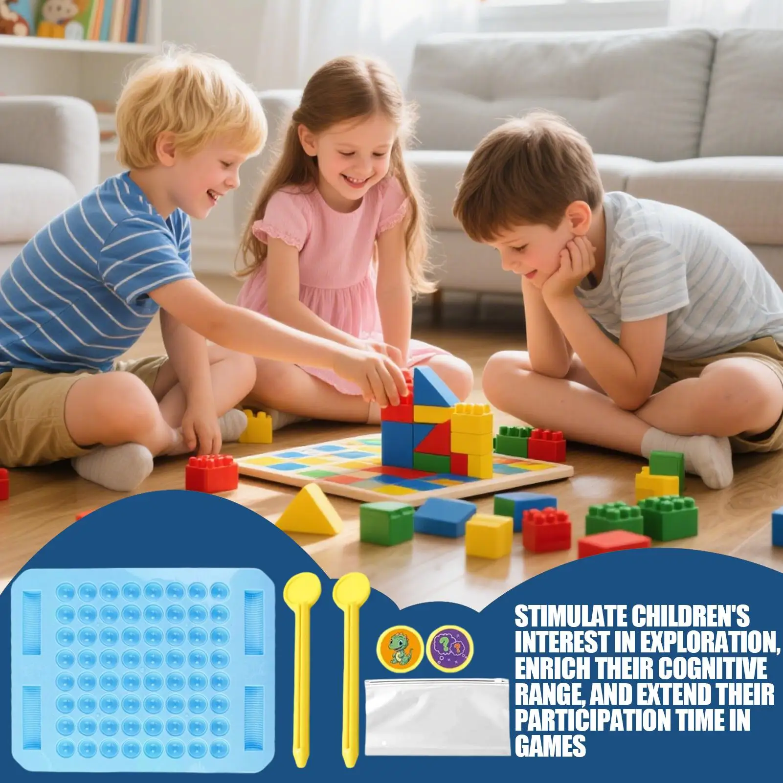 Juego de memoria para niños, juego de juguetes STEM a juego de animales, ajedrez, lanzamiento, actividad de memoria para niños de 3 años, viajes, escuela, fiesta en casa