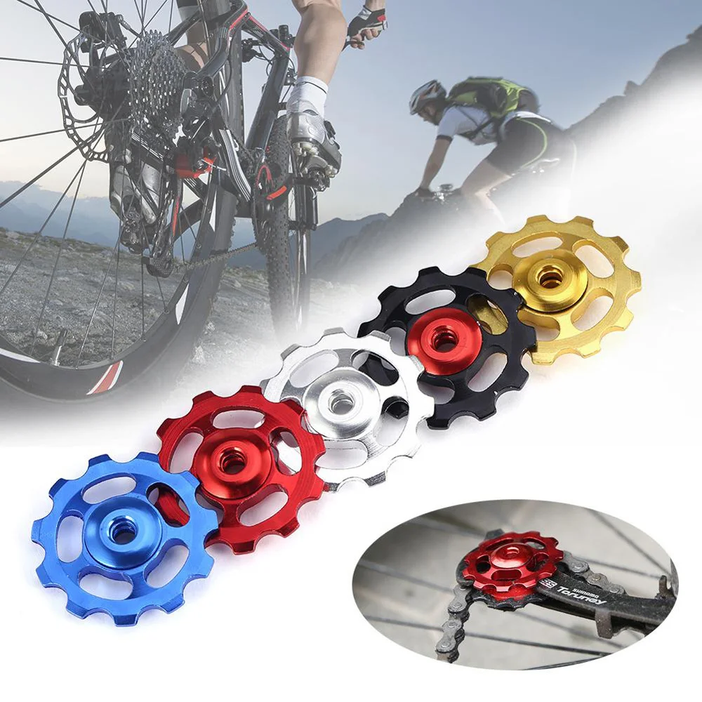 

11 T Aluminum Alloy MTB Bicycle Rear Derailleur Pulley Jockey Road Bike Guide Roller Tensioner Cycling Accessories Dropshipping