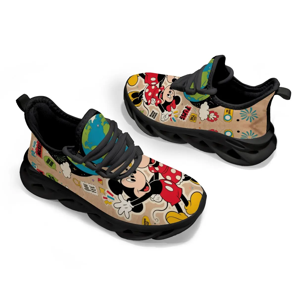 

Disney Kids Casual Athletic Sneaker Breathable Running Shoes for Boys Lightweight Walking Mickey Mouse Shoe Chunky Sneakers