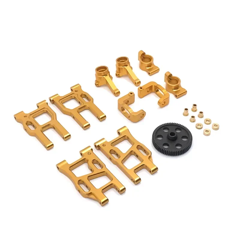 10 Pieces Front Rear Lower Arm Set Parts Arms for LC Racing Ptg-2 1/10