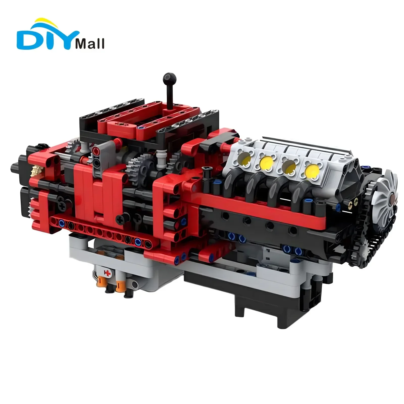 777PCS MOC-79482 8-speed gearbox model + L motor building block set compatible with legoeds