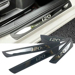 For Hyundai I20 2013 2015 2018 2021 2023 2020 Door Sill Scuff Plate Cover Car Accessories Protection Trim