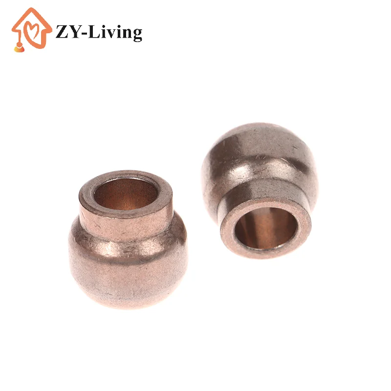 1Pcs 10mm Hole Shaft Iron Copper Alloy Bearing Bush 20mm Outer Spherical Washing Machine Fan Motor Rotor Stator Slide Bushing