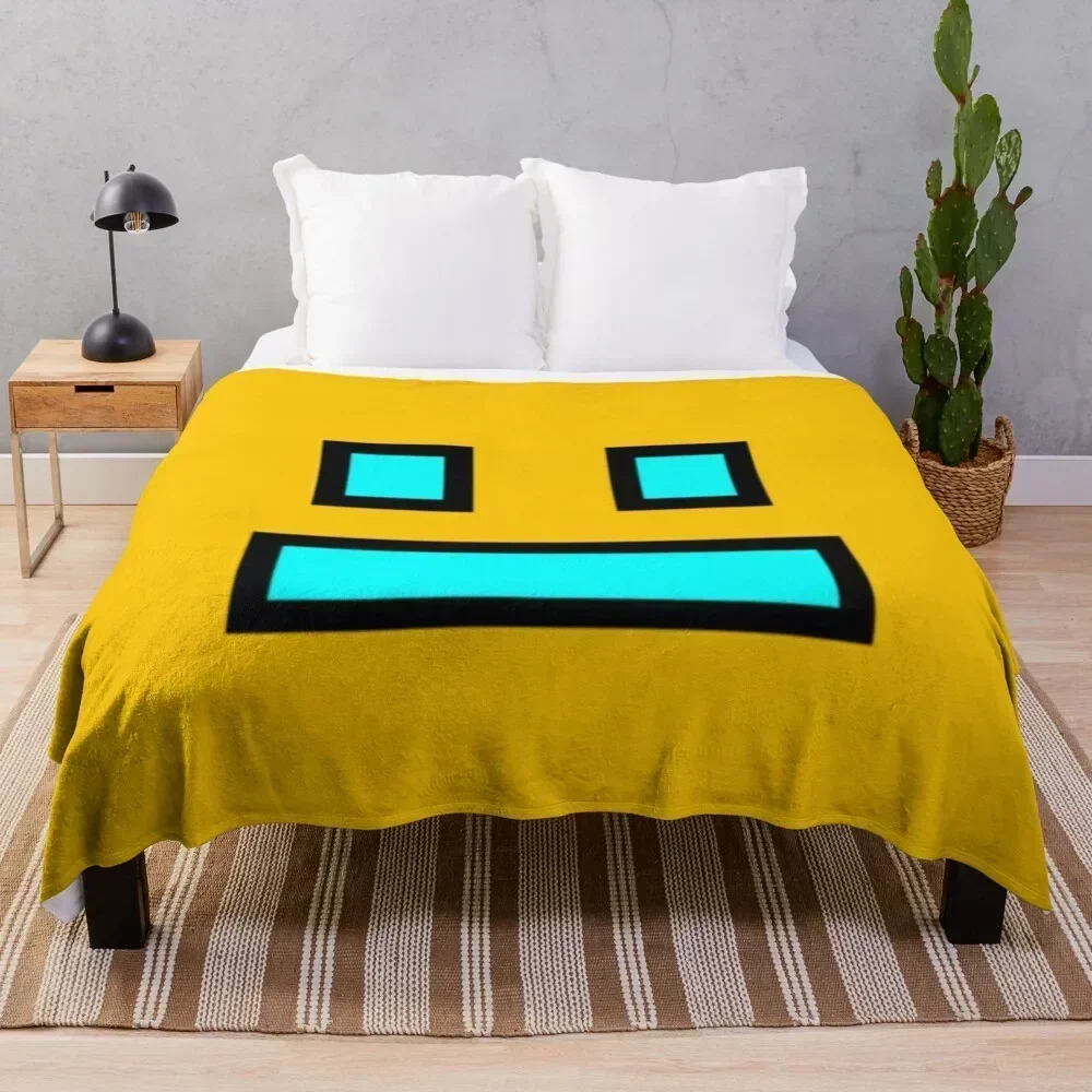 

Geometry Dash Throw Blanket Flannel Fleece Soft Warm Throw Blanket