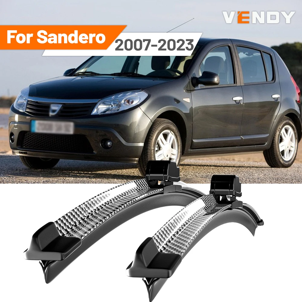 

For Dacia Sandero 2007-2023 2008 2012 2013 2014 2015 2016 2018 2019 2020 2pcs Front Windshield Wiper Blades Windscreen Wipers