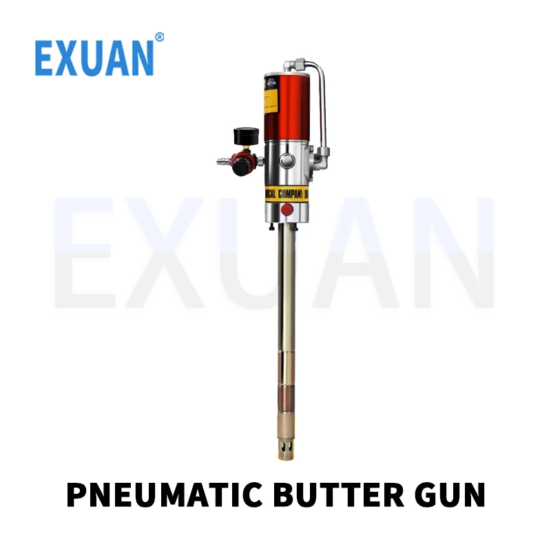

Heavy-Duty Industrial Grade Pneumatic Grease Pump Air Operated Pole length 400MM Grease Gun Head Lubrication 40:1 Pressure Ratio