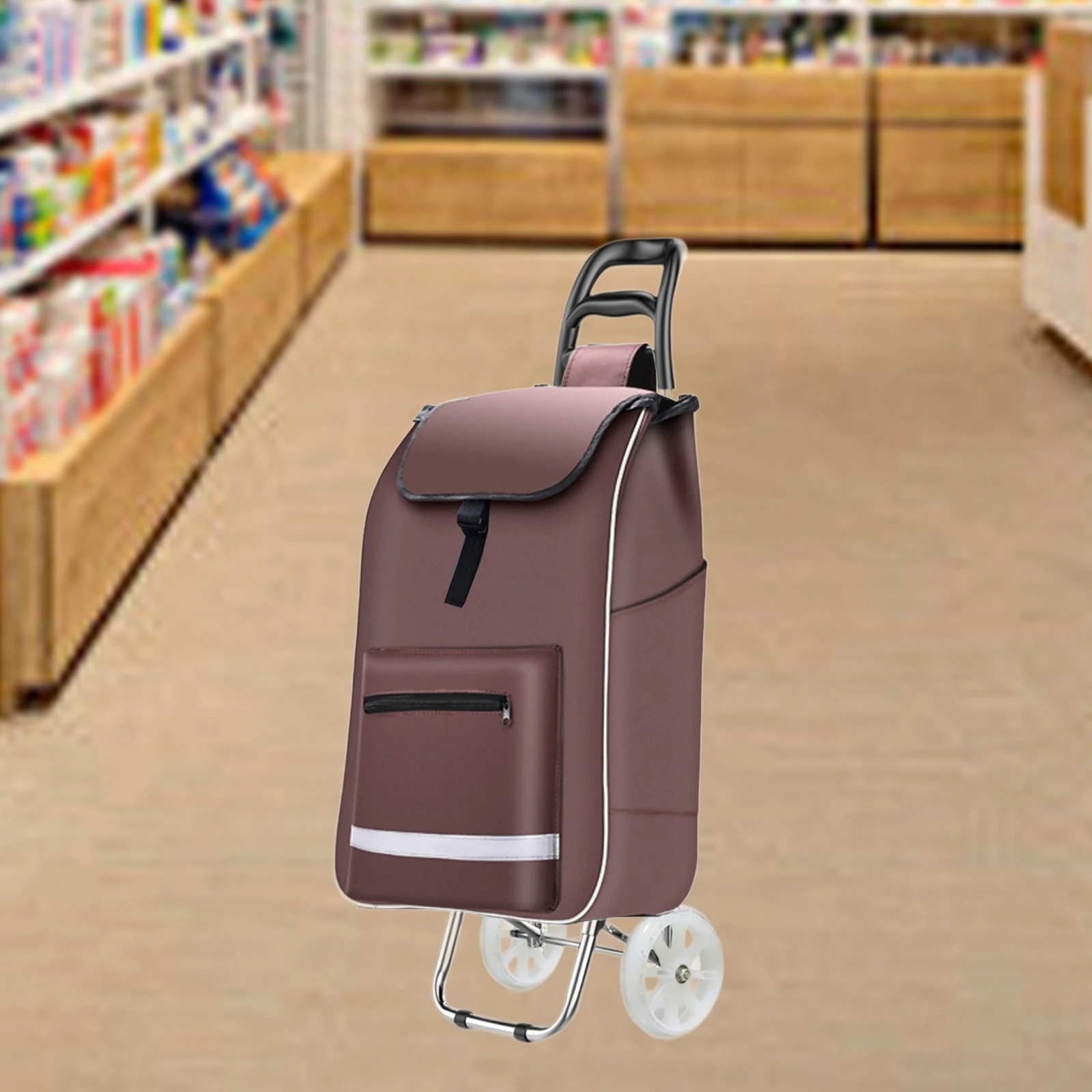 Shopping Cart Replacement Bag Portable Wear Resistant Trolley Bag for Office Household Kitchen Outside Grocery Shopping Carts