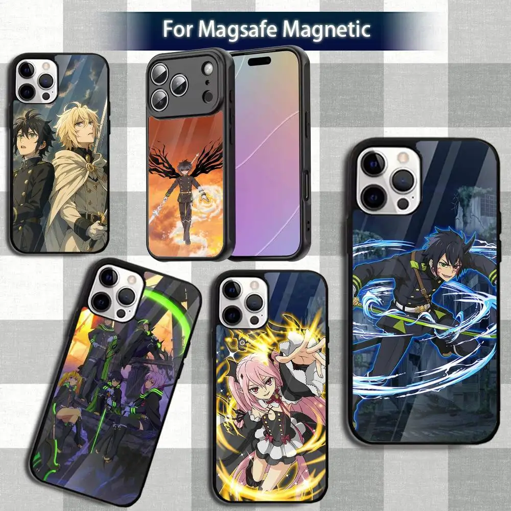 

O-Owari no SeraphS Phone Case For iPhone 13,12,15,17,11,16,14,Pro,Max,Plus,Mini,Magsafe,Magnetic Wireless Charging Case