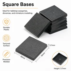 30mm Square Bases for Game Miniatures base and wargame model bases