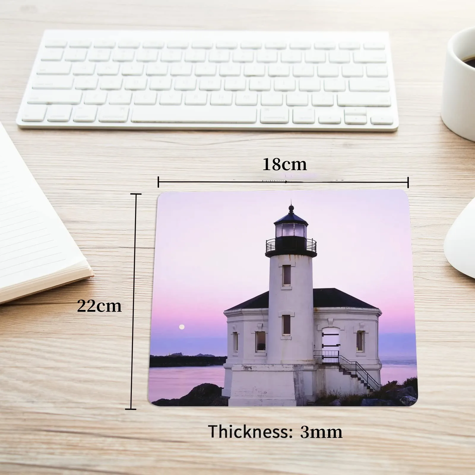 1Pcs Sublimation Blanks Mouse Pad Rectangular Blanks For Sublimation Transfer Heat Press Printing Crafts White