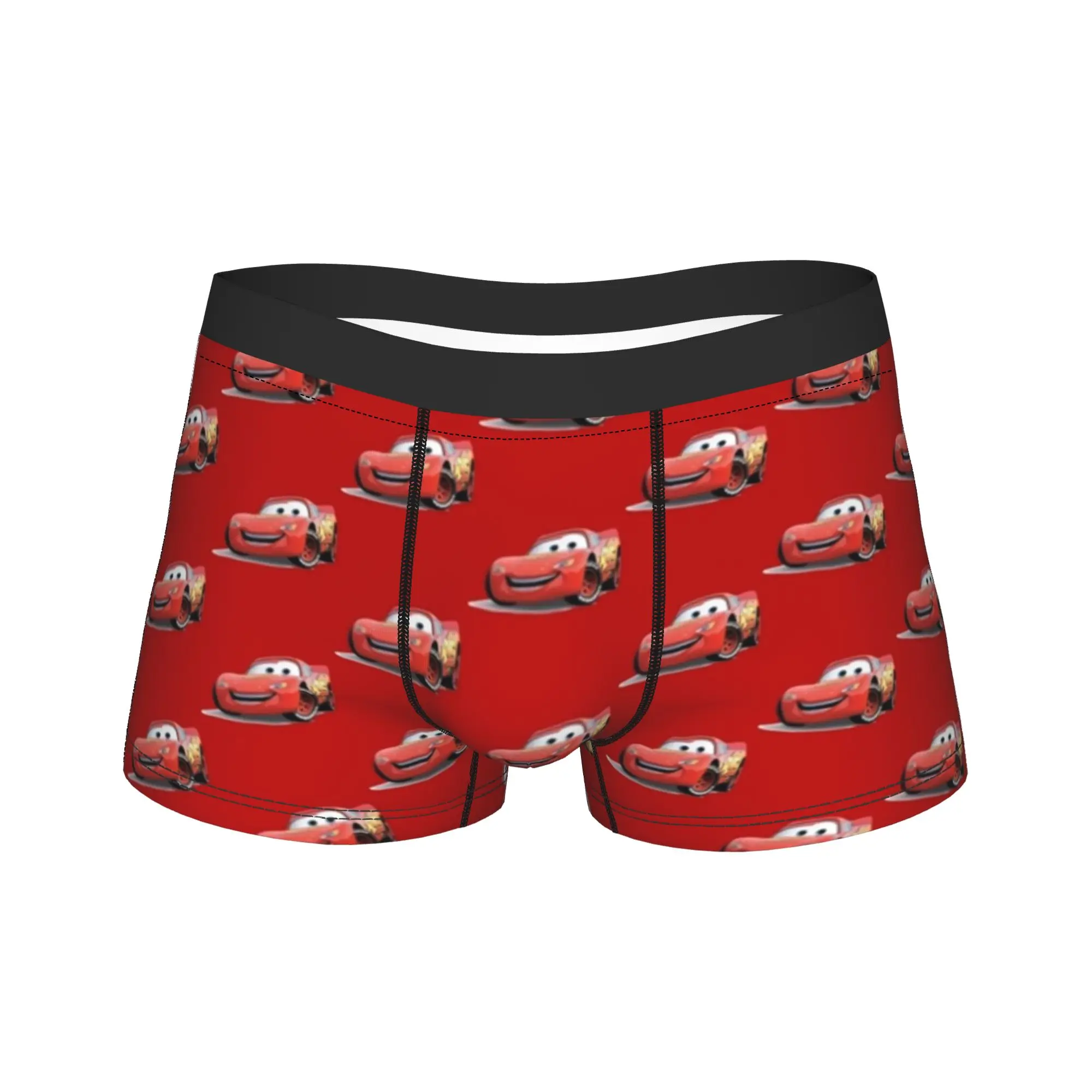 

Cars Lightning McQueen Underwear Men Underpants Printing Elastic Boxershorts High Quality Shorts Briefs Plus Size