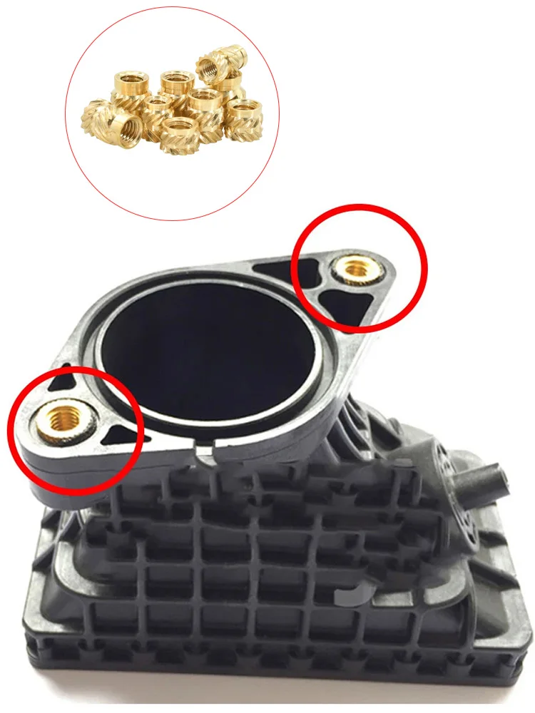 M2 M2.5 M3 M4 M5 M6 M8  Brass Threaded Insert Nut Hot Melt Copper Nuts Inserts Heating Embedded Thread Nuts Insertion Insertnut