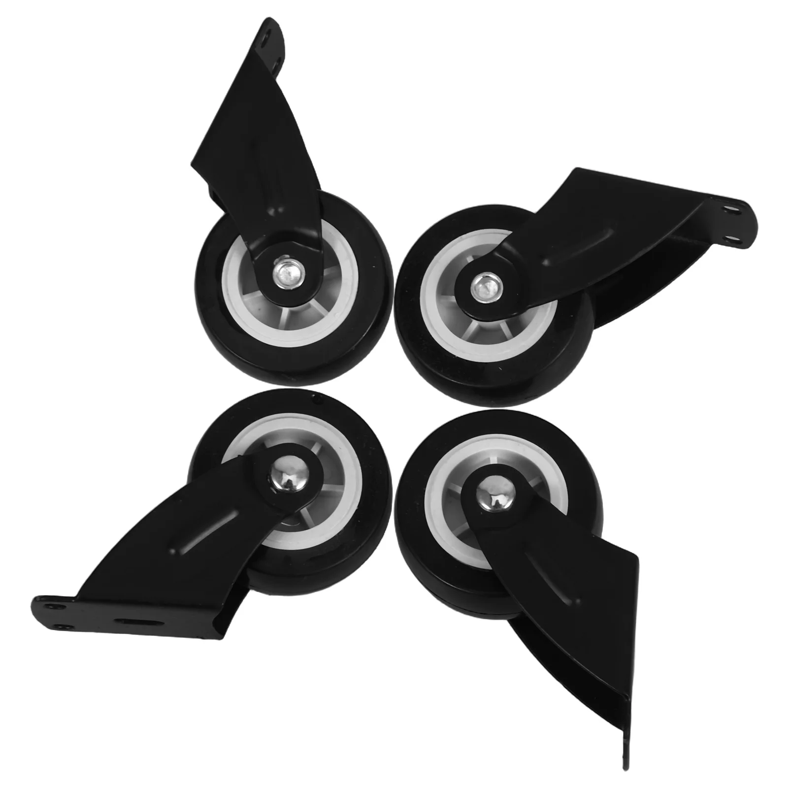 

4pcs Sliding Door Rollers: Heavy Duty Cabinet Pulley Hardware For Wardrobe Closet Doors Adjustable Directional Rail System