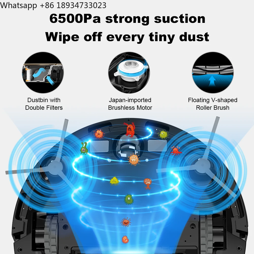Liectroux X6 Home Automatisch oplaadbare stofzuiger Vegen Zuig- en slepenmachine Veegrobot Intelligent