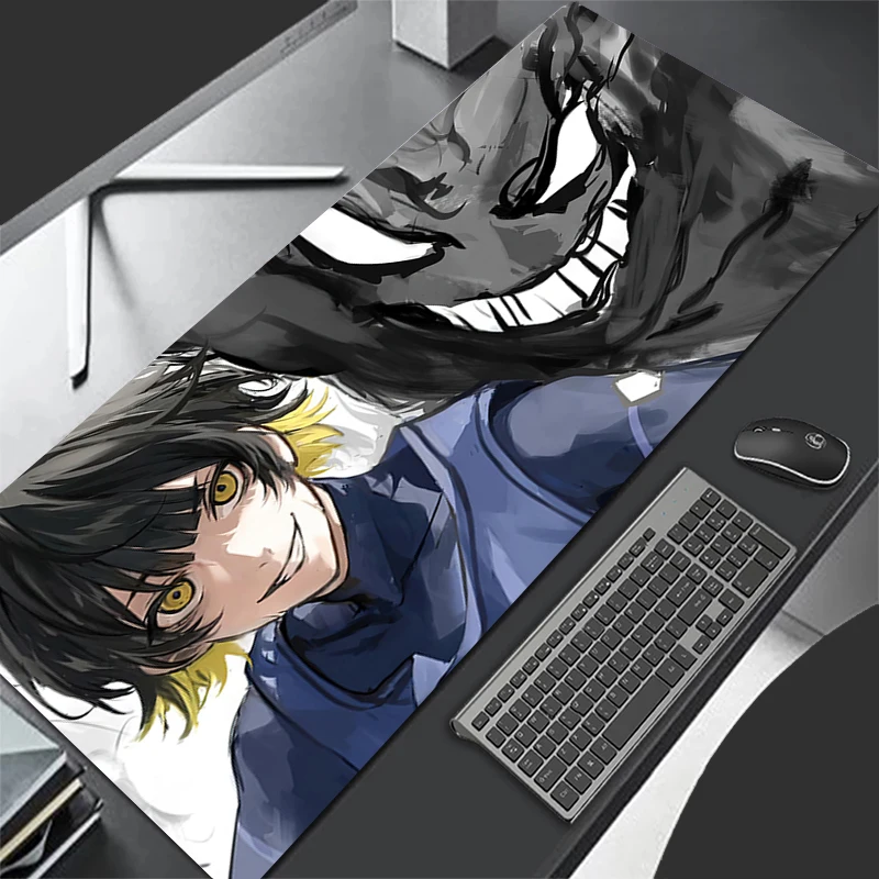 Blue Lock Japan Anime Lsagi Yoichi Meguru Rin Large Gamer Mouse Pad Laptop Gaming Accessories Non-Slip Desk Mat Mousepad Carpet