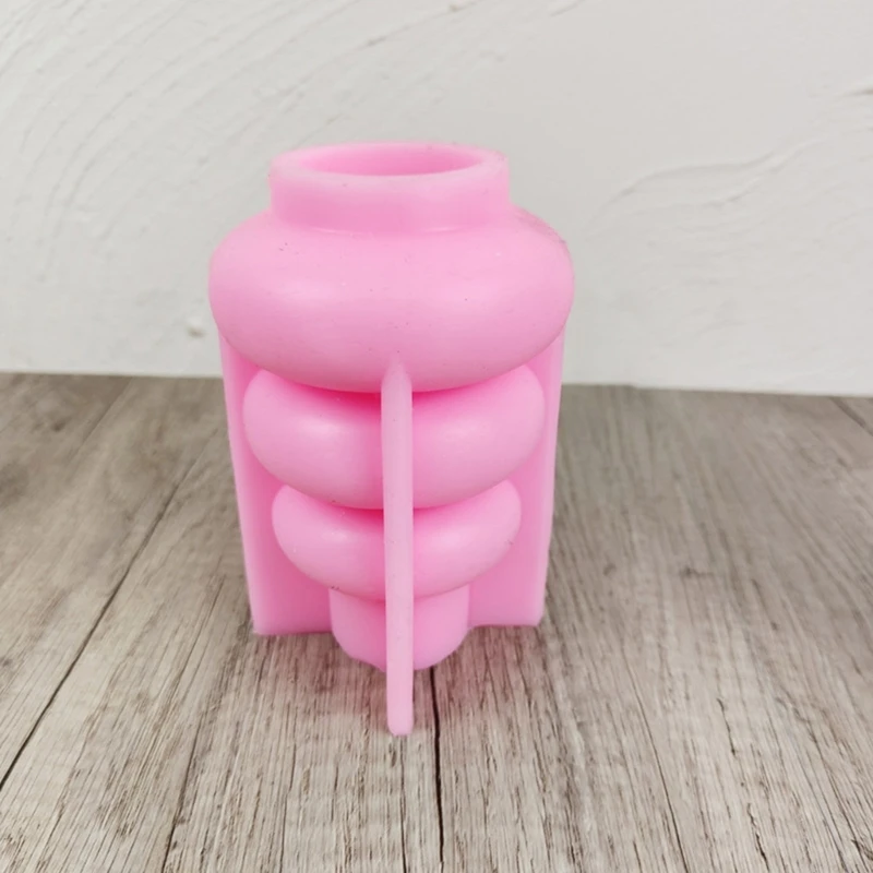 Planter Vase Moulds Simple Cements Mold Silicone Material Suitable for DIY Hand-Making Succulent Plant Flowerpot