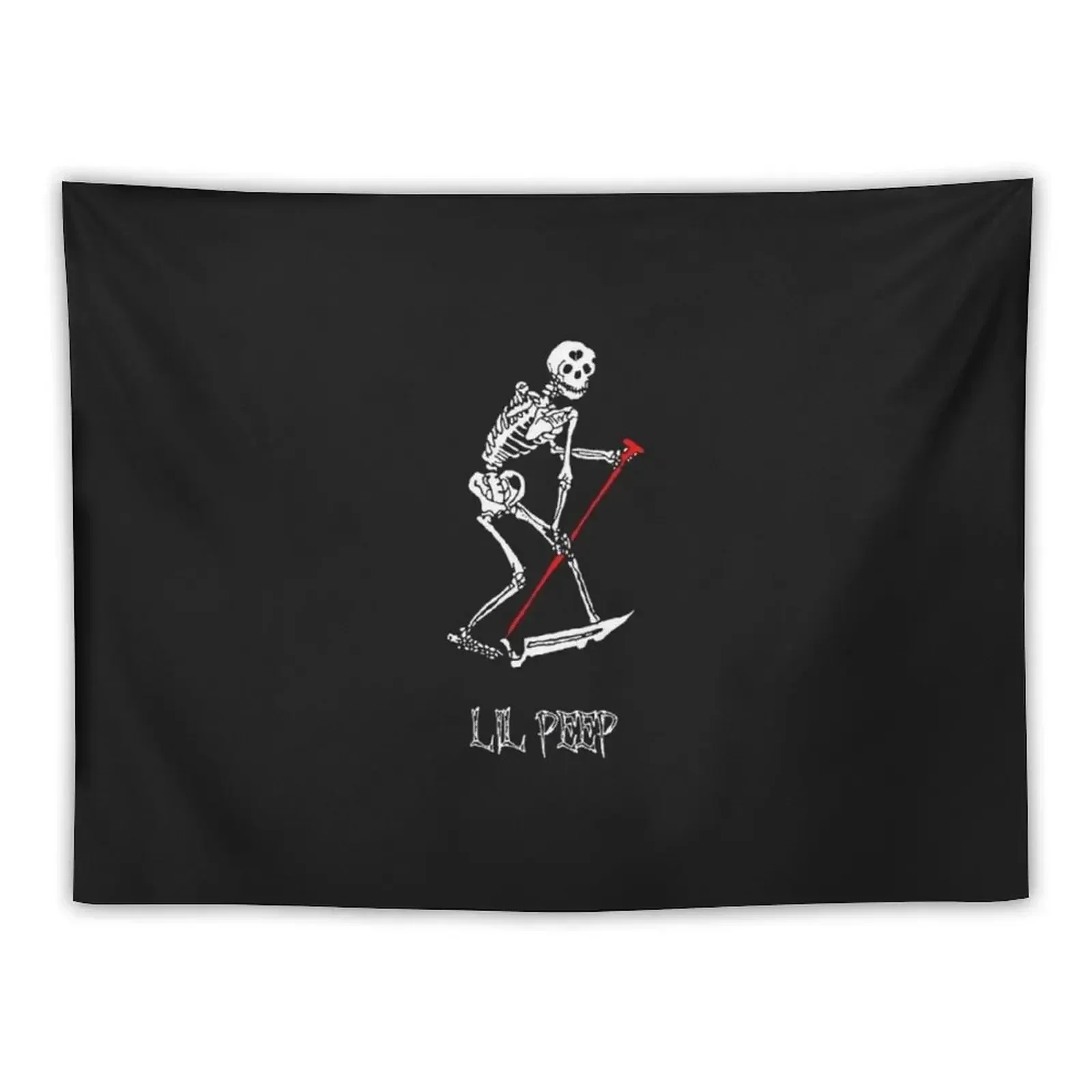 

Lil Peep Skeleton design Essential T-Shirt Tapestry Aesthetic Room Decoration Room Decorating Aesthetic Home Decoration Tapestry