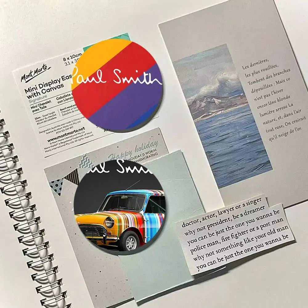 الفن S-س্মিথ Fashion-P-PaulS شارات مستديرة رائعة شارة دبابيس الإبداعية دبابيس للملابس قبعة ظهره هدية اكسسوارات S