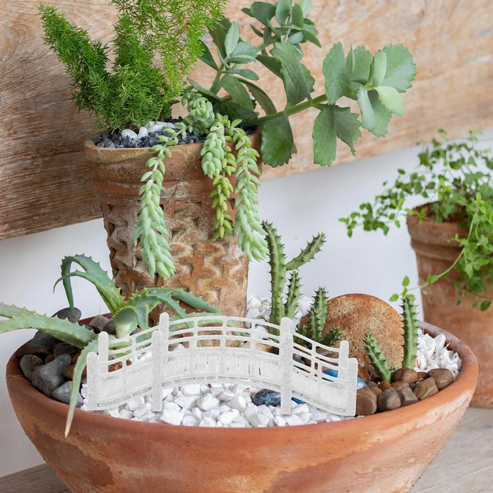 

Exquisite Vintage Style Landscape Arch Bridge Garden Decoration Waterproof Miniature Terrarium nament Model For Dollhouse