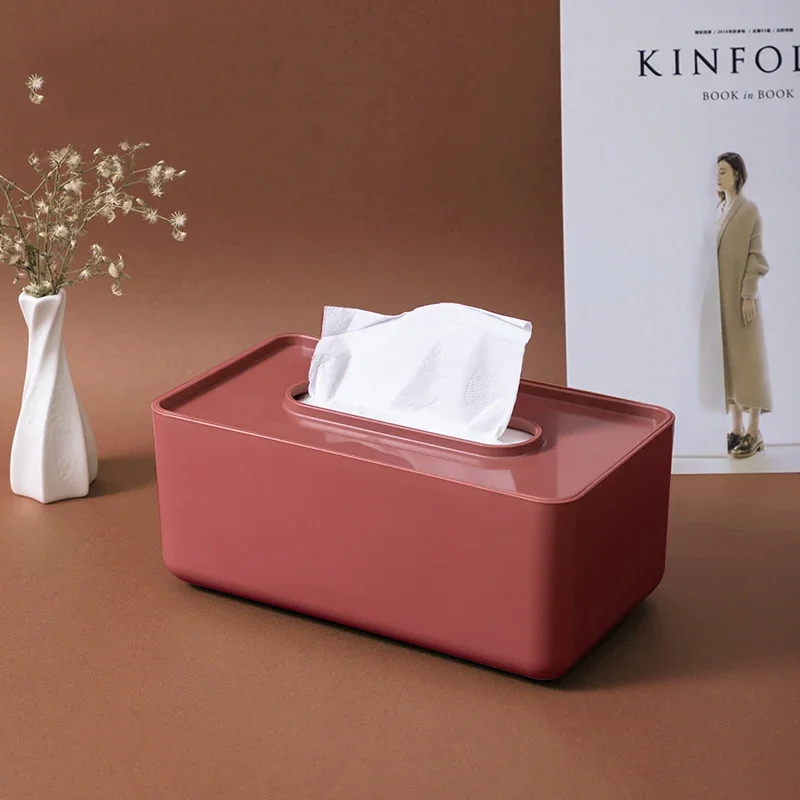 Tissue Boxes Cute Maiden Plastic Napkin Holder Home Bedroom Bedside Pumping Paper Storage Boxes Kitchen Storage & Organization