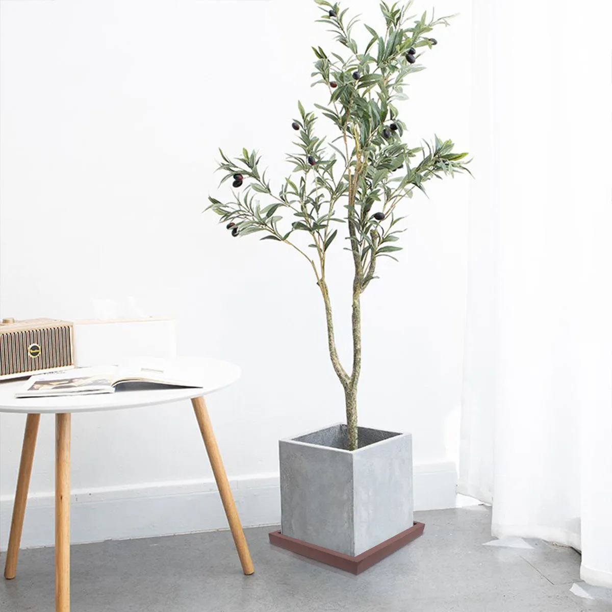 

Square Plastic Thicken Potted Tray Leakproof Heavy Bearing 20x20cm for Indoor Balcony Garden Plant Pot Potted Plate