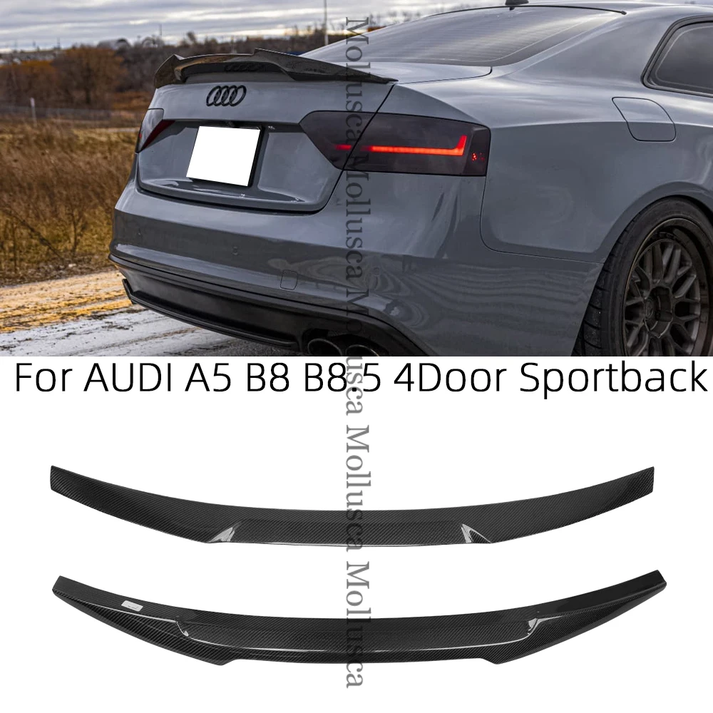 

For AUDI A5 B8 B8.5 4Door Sportback 8TA M4 Style Carbon fiber Rear Spoiler Trunk wing 2009-2017 FRP honeycomb Forged(NOT S5)