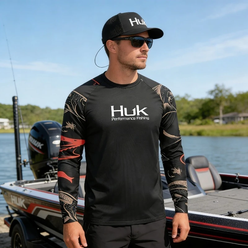 

26Fishing Shirt UPF 50 Long sleeved T-shirt Men Outdoor Sun Protection Fishing Clothes Ropa De Pesca Breathable Anti-UV Jersey