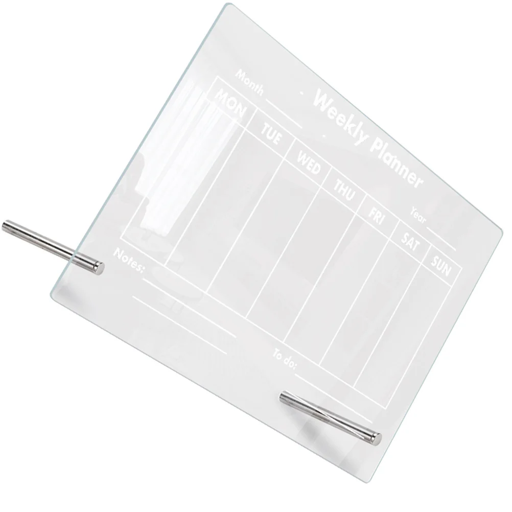 

1Set Multi-Function Acrylic Note Board Creative Desktop Decoration Erasable Message Acrylic Memo Board Office Supply