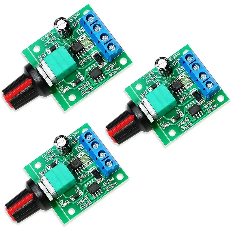 PWM DC Motor Speed Controller, Função Switch, 1.8V, 3V, 5V, 6V, 12V, 2A, 1803BK