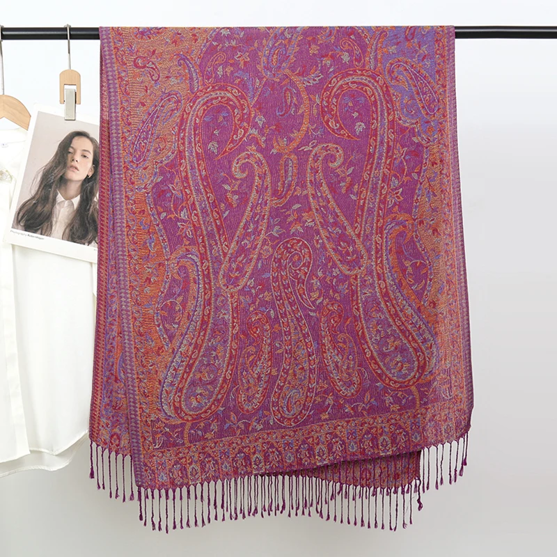 2025 Luxury Thick Cashmere Scarf Women Print New Wraps Pashmina Travel Poncho Warm Blanket Winter Bufanda Shawl Female Stoles image 3
