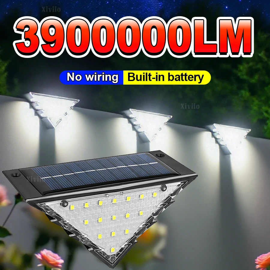 

НОВЕЙШИЙ Солнечный Светильник для Дорожек 3900000Лм, Водонепроницаемый, Улучшенный, для Ландшафтного Освещения, Уличный, для Подъездных Путей, с Автоматическим Включением/Выключением, для Двора, Газона, Патио