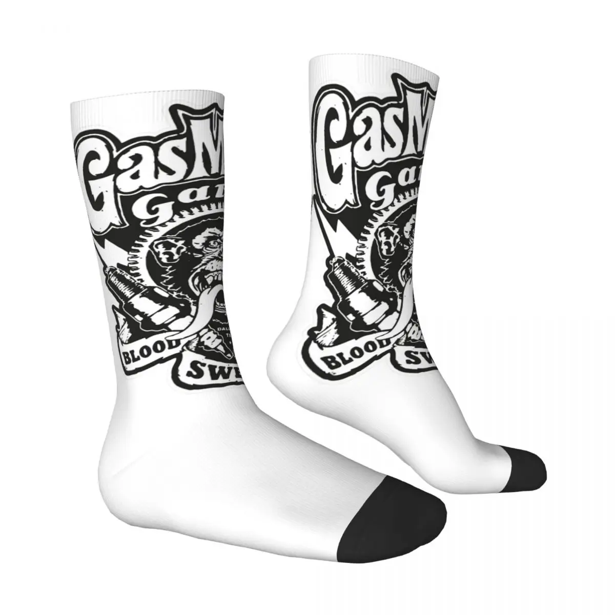 Gas Monkeys Garage Funny Animal Unisex Winter Socks Outdoor Happy Socks Street Style Crazy Sock