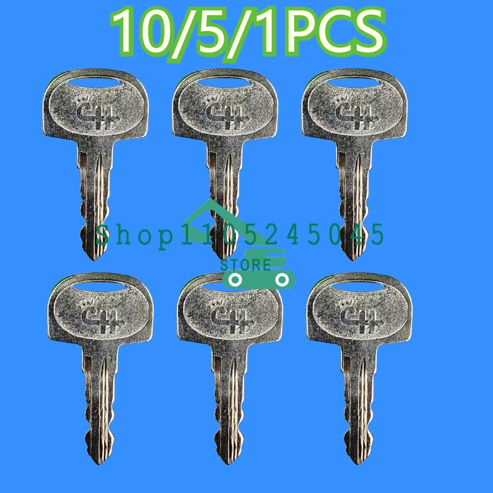 10/5/1PCS New Universal Sany Excavator Ignition Key Start Toolbox Tank Key for Models 55 60 75 135 215 Key