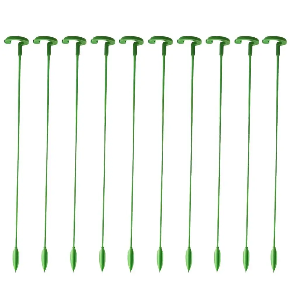 

10Pcs Support Rod Plant Supports Stakes 17/27/37cm Anti Lodging Leaf Guard Frame Fixed Reusable Bonsai Fixing Tool