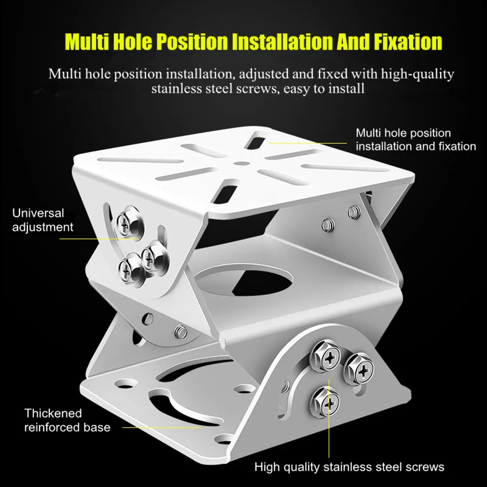 Stop aluminium/Metal/stal nierdzewna uchwyt montażowy kamery podstawa do monitorowania podstawy nadzoru wideo uniwersalny wspornik złącza