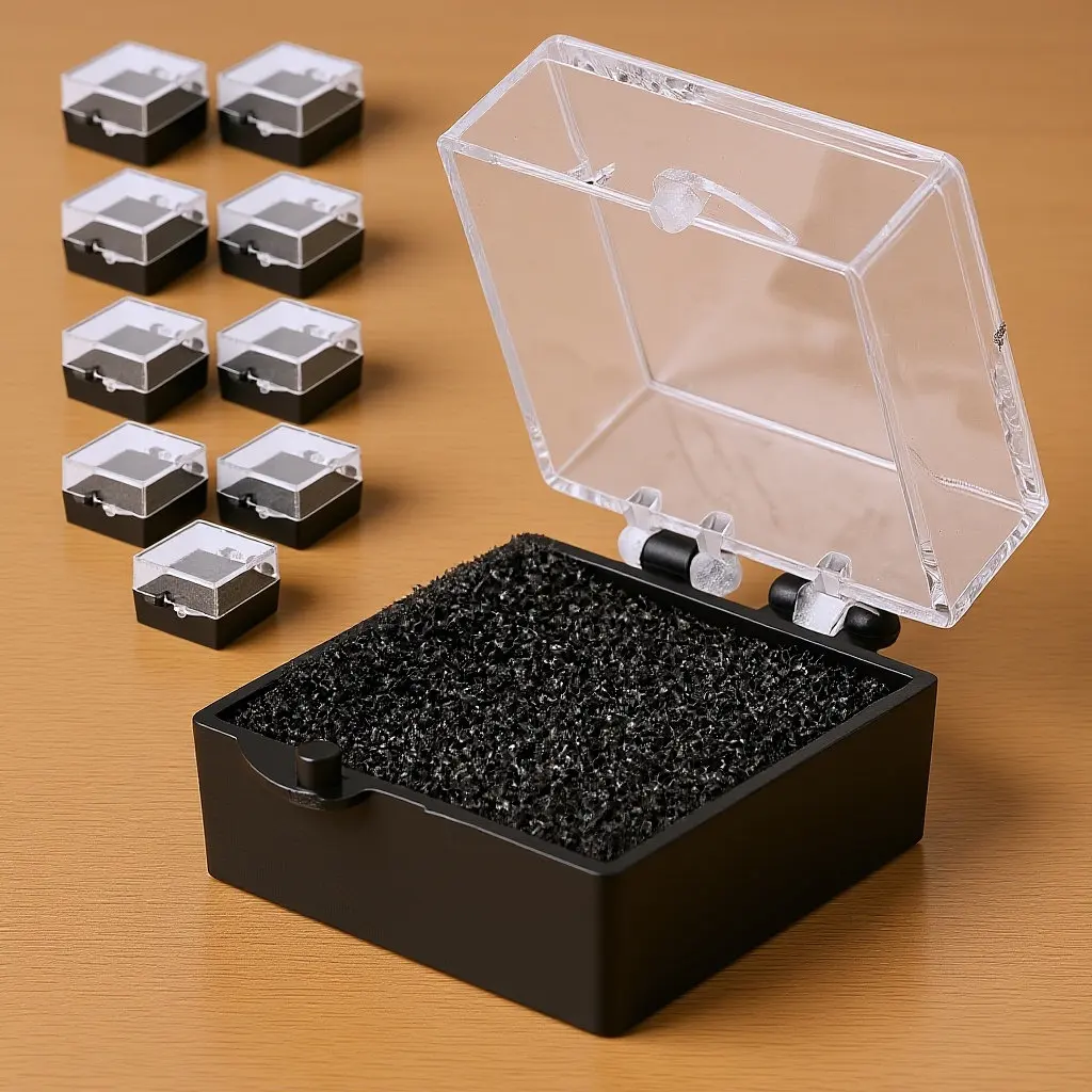 

10Pcs Square Transparent Display Box Jewelry Badge Organizer Brooch Ring Storage Case Clear Acrylic Display Container Elegant