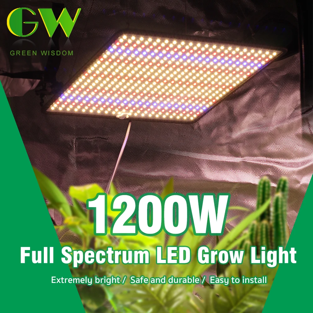 

1200W Ultra Thin Led Grow Light Full Spectrum Phyto SMD2835 Plant Lamp 500Leds Greenhouse Flower Seedling Quantum Board