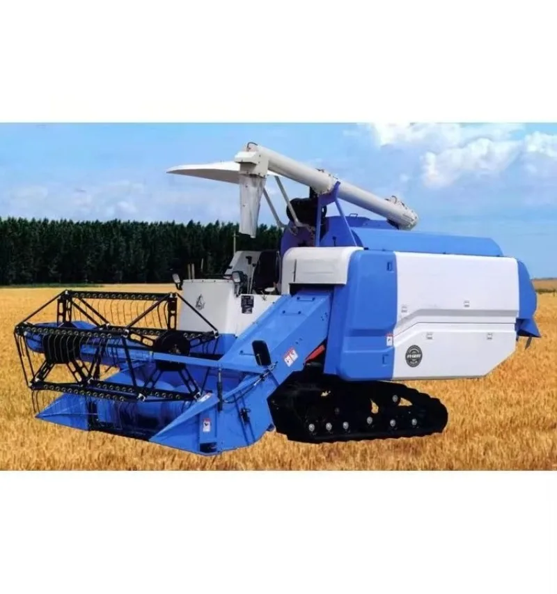 Multifunctional Small Combine Harvester For Rice Wheat Self Walking Farm Harvest Machine Integrated Cutting Threshing Grain