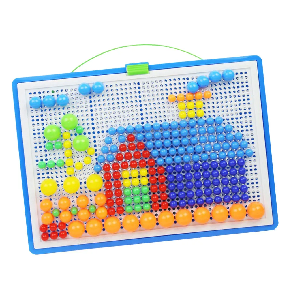 

Mushroom Nail Puzzle Button Mushroom Nail Bead Children Educational Kids Games Improve Imagination Creativity Keep Kids Away