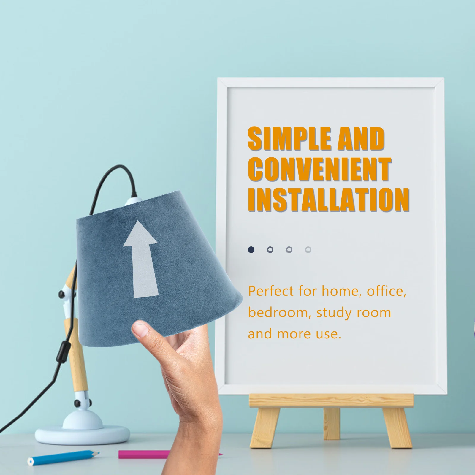 

Modern Chic Cloth Lamp Shade For Table Floor Lamps Metal Fabric Warm Stable Clip On Bulb Replacement Cover Rustic Light Shade