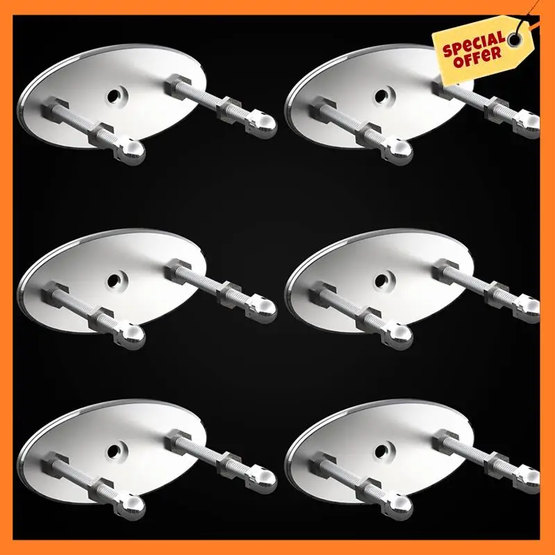 

AD08-6 PCS Настенное крепление для скейтборда Цельнометаллическая вешалка для скейтборда около 6,2 см для дисплея палубы скейтборда, прочная и простая установка